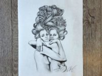 "Bound" by April Alayne ORIGINAL GRAPHITE DRAWING