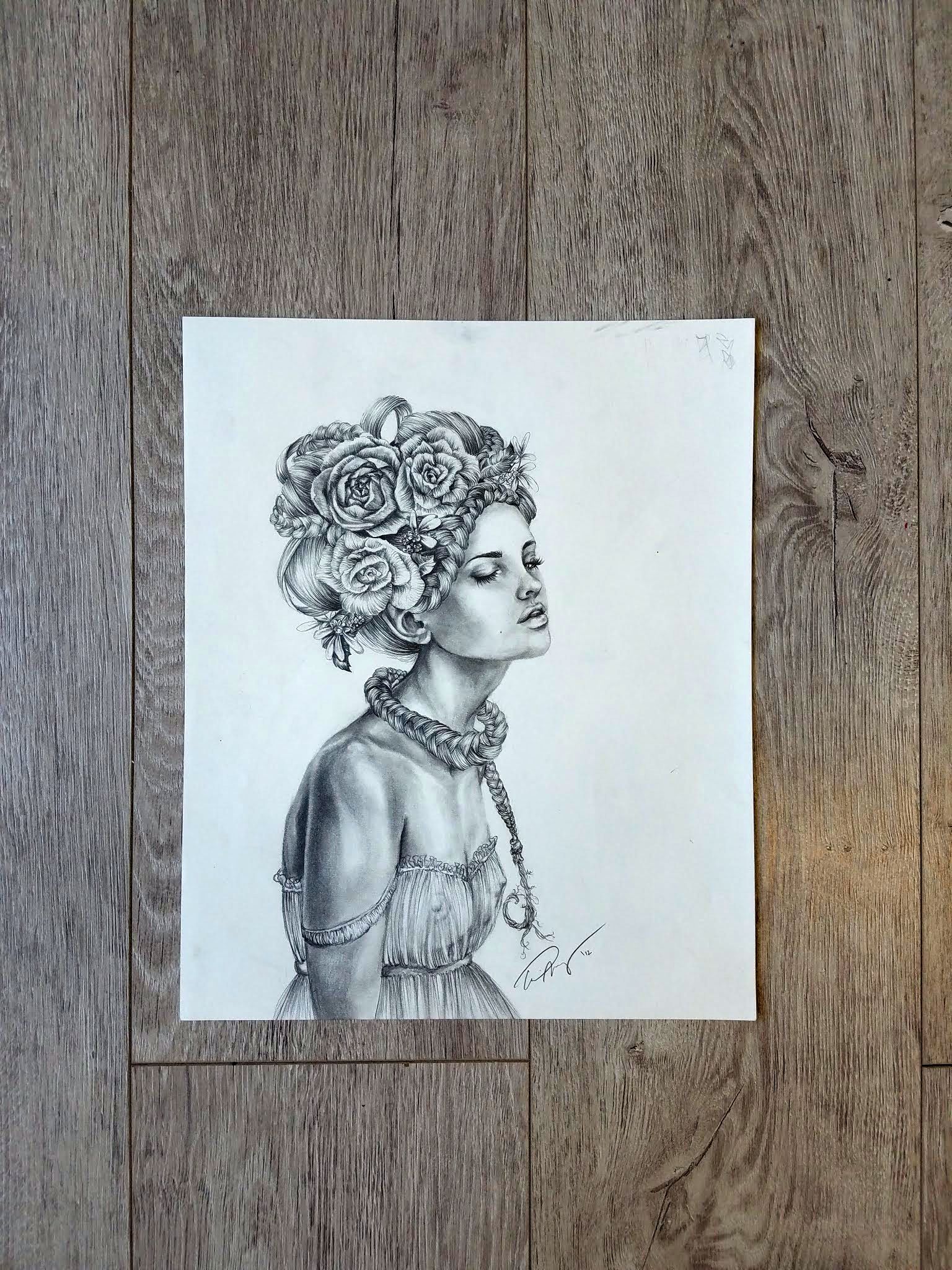 “Corriander” by April Alayne ORIGINAL DRAWING – Artistry of April Alayne